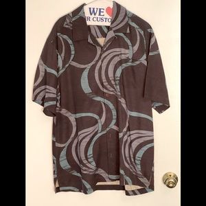 Tommy Bahama 100% Silk Camp Shirt Large
